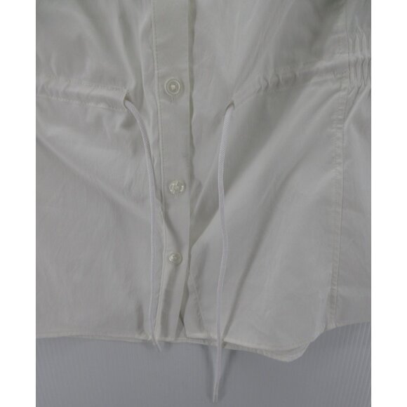 Athleta Top 1X Plus Levitate Poplin Tank Blouse Cinch Waist NEW * - Picture 4 of 13